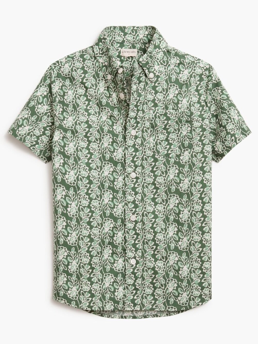 NWOT Crewcuts Boys' printed washed shirt - 8